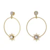 Korvakorut, BOHM PARIS | Boucles Candice avec agate blanche