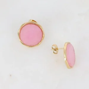 Korvakorut, BOHM PARIS | Boucles Luce -agate rose