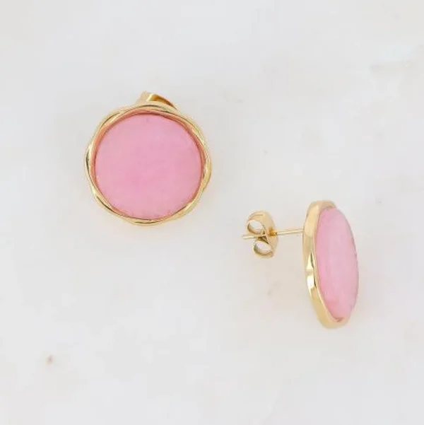 Korvakorut, BOHM PARIS | Boucles Luce -agate rose