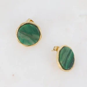 Korvakorut, BOHM PARIS | Boucles Luce -jaspe vert