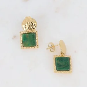 Korvakorut, BOHM PARIS | Boucles Maude -jaspe vert