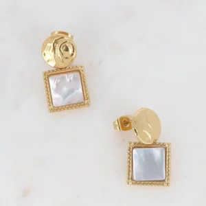 Korvakorut, BOHM PARIS | Boucles Maude -nacre blache