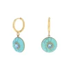 Korvakorut, BOHM PARIS | Boucles D'oreilles Elly avec pierre howlite