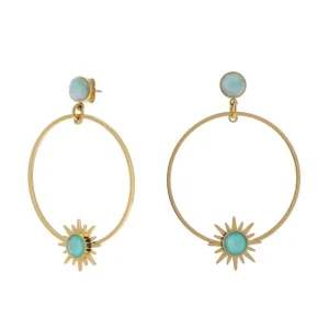 Korvakorut, BOHM PARIS | Boucles Candice avec amazonite