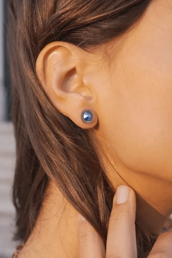 Korvakorut, BOHM PARIS | Boucles D'oreilles Miel avec cristal clair