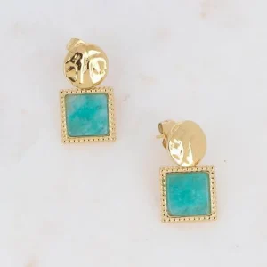Korvakorut, BOHM PARIS | Boucles Maude -amazonite