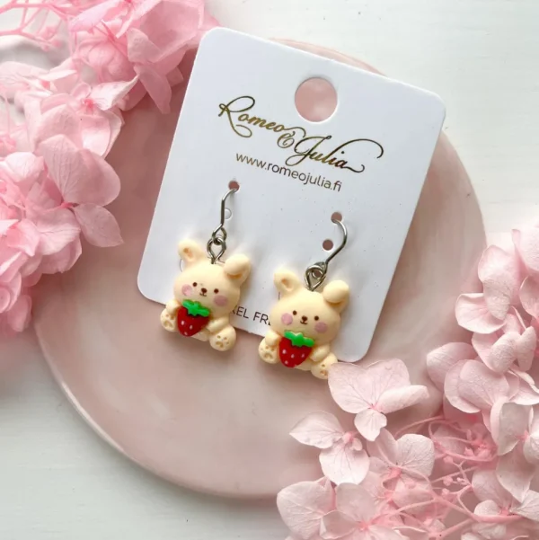 Korvakorut, Bunny -vaaleanpersikkaiset pupukorvakorut