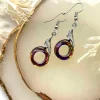 Korvakorut, Davina Earrings -fuksianpunaiset korvakorut