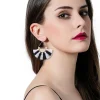 Korvakorut, Fan Shaped Tassels in Black & White