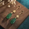 Korvakorut, FRENCH RIVIERA | Green Vintage Earrings -vihreät korvakorut