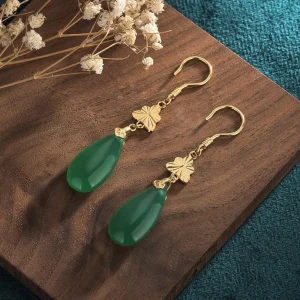 Korvakorut, FRENCH RIVIERA | Green Vintage Earrings -vihreät korvakorut