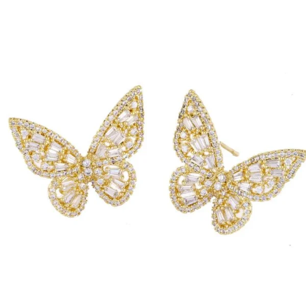 Korvakorut, FRENCH RIVIERA | Gold Butterflies -perhoskorvakorut