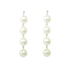 Korvakorut, FRENCH RIVIERA | Long Pearl Earrings in Silver