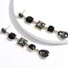Korvakorut, FRENCH RIVIERA | Gorgeous Teardrop Earrings in Black