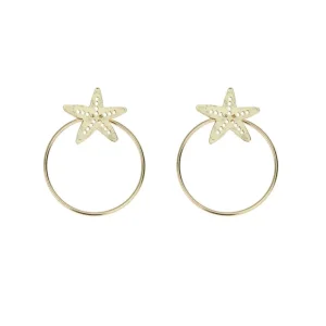Korvakorut, FRENCH RIVIERA | Summer Seastar Earrings in Gold