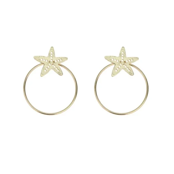 Korvakorut, FRENCH RIVIERA | Summer Seastar Earrings in Gold
