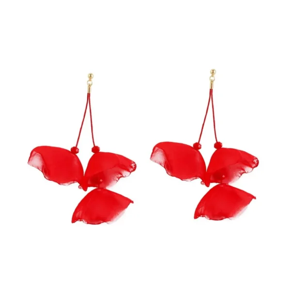 Korvakorut, FRENCH RIVIERA | Red Flower Earrings