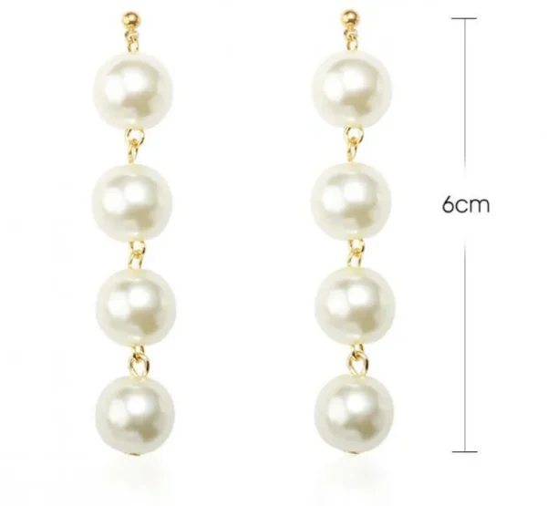 Korvakorut, FRENCH RIVIERA | Long Pearl Earrings in Silver