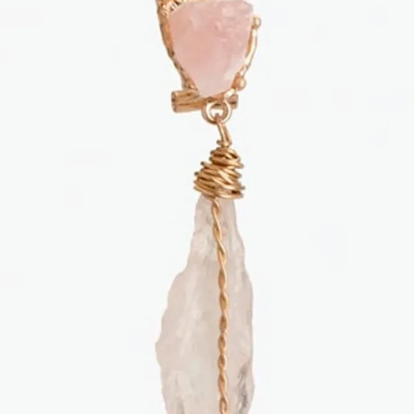 Korvakorut, FRENCH RIVIERA | Modern Pink Earrings in Gold