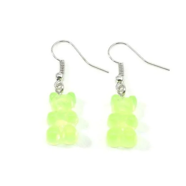 Korvakorut, Green Gummy Bear -vihertävät nallekarkki korvakorut