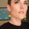 Korvakorut, Hoop Blocks Earrings in Pride Colours