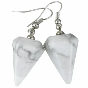 Korvakorut, NATURE COLLECTION | Pendulum Howlite Earrings