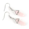 Korvakorut, NATURE COLLECTION | Rose Quartz Crystal Earrings