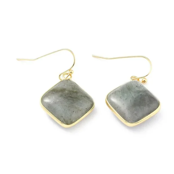 Korvakorut, NATURE COLLECTION | Labradorite Earrings with Gold Details
