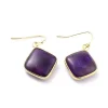 Korvakorut, NATURE COLLECTION | Amethyst Earrings with Gold Details