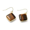 Korvakorut, NATURE COLLECTION | Tiger Eye Earrings with Gold Details