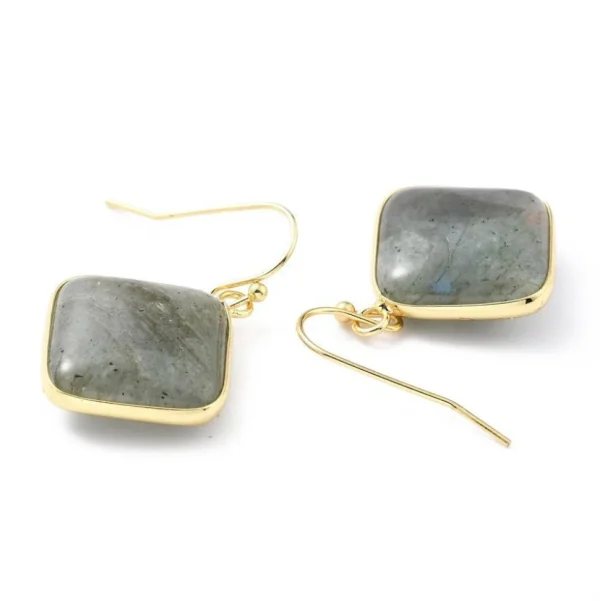Korvakorut, NATURE COLLECTION | Labradorite Earrings with Gold Details