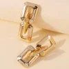 Korvakorut, PAPARAZZI | Chunky Square Gold Chain Earrings