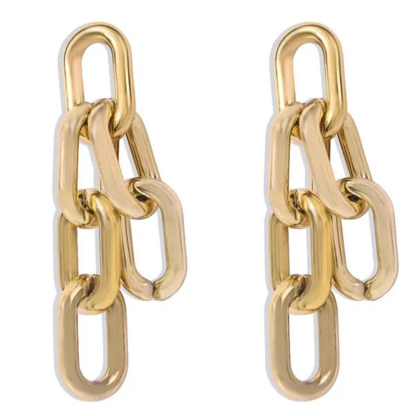 Korvakorut, PAPARAZZI | Chunky Gold Chain Earrings