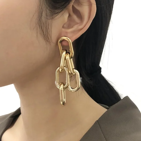Korvakorut, PAPARAZZI | Chunky Gold Chain Earrings