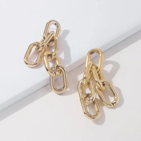 Korvakorut, PAPARAZZI | Chunky Gold Chain Earrings