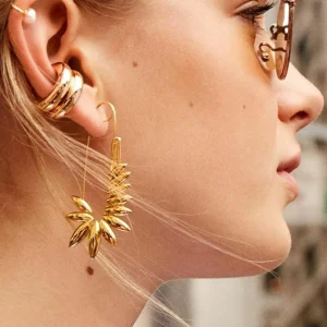 Korvakorut, PAPARAZZI | Gold Safety Pin Hoops