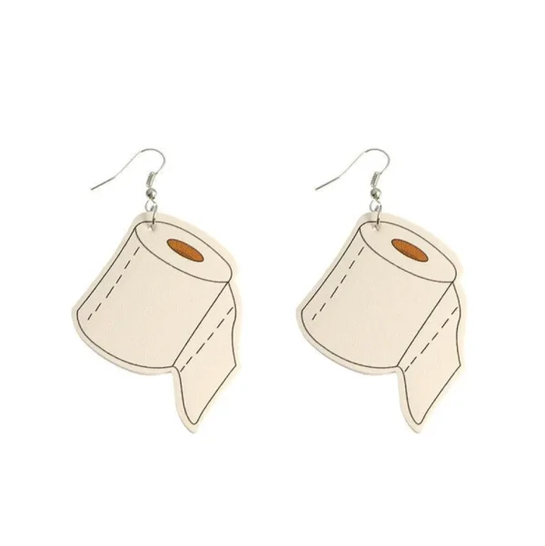 Korvakorut, PAPARAZZI | Large Toilet Roll Earrings