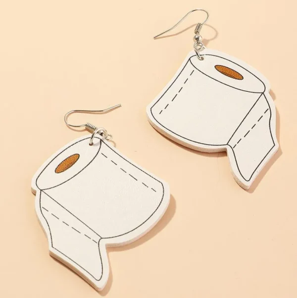 Korvakorut, PAPARAZZI | Large Toilet Roll Earrings