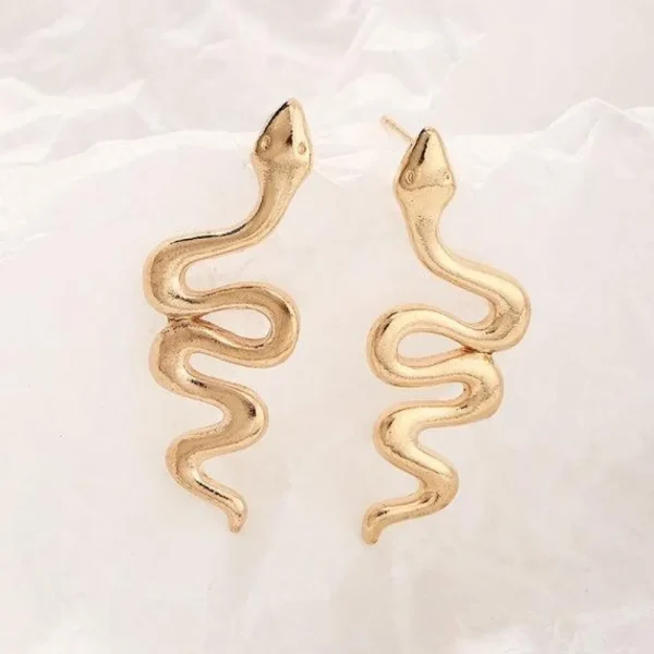 Korvakorut, PAPARAZZI | Smooth Snake Earrings in Gold