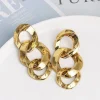 Korvakorut, PAPARAZZI | Wild Oval Gold Chain Earrings