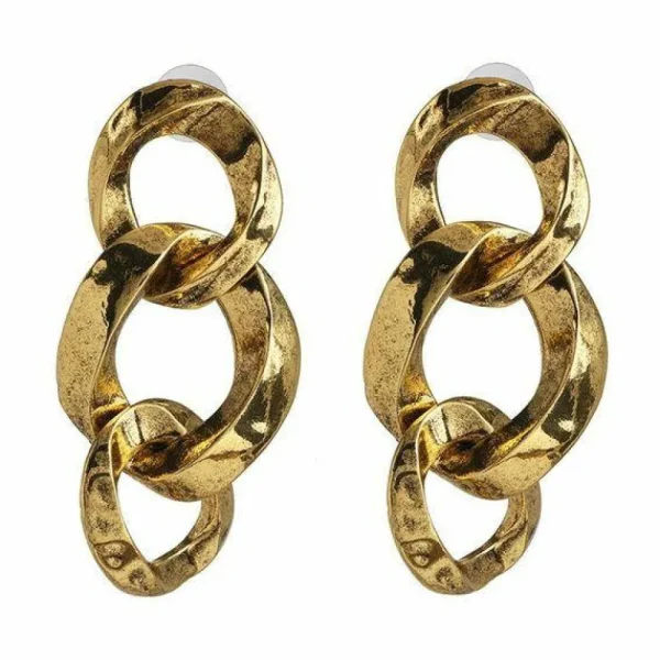 Korvakorut, PAPARAZZI | Wild Oval Gold Chain Earrings