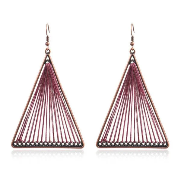 Korvakorut, Retro Bohemian Earrings in Purple