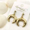 Korvakorut, Small Gold Horn Earrings