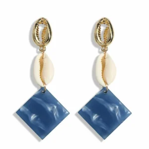 Korvakorut, Summer Blue Marble Earrings