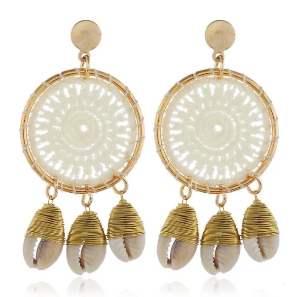 Korvakorut, White Lace Dream Catcher Earrings