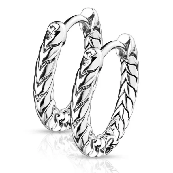 Korvarenkaat, Antique Silver Hoop Rings