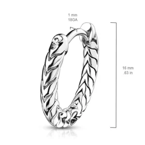 Korvarenkaat, Antique Silver Hoop Rings