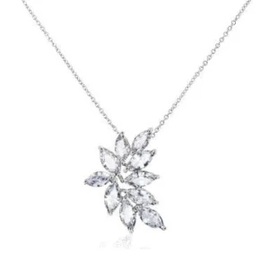 Kristallikaulakoru, ATHENA BRIDAL | Luxurious Cluster Necklace