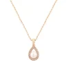 Kristallikaulakoru, ATHENA BRIDAL JEWELLERY | Pearl Teardop (rosegold)