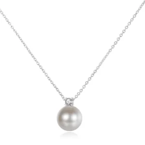 Kristallikaulakoru, ATHENA BRIDAL | Pearl Necklace -hopea helmikoru